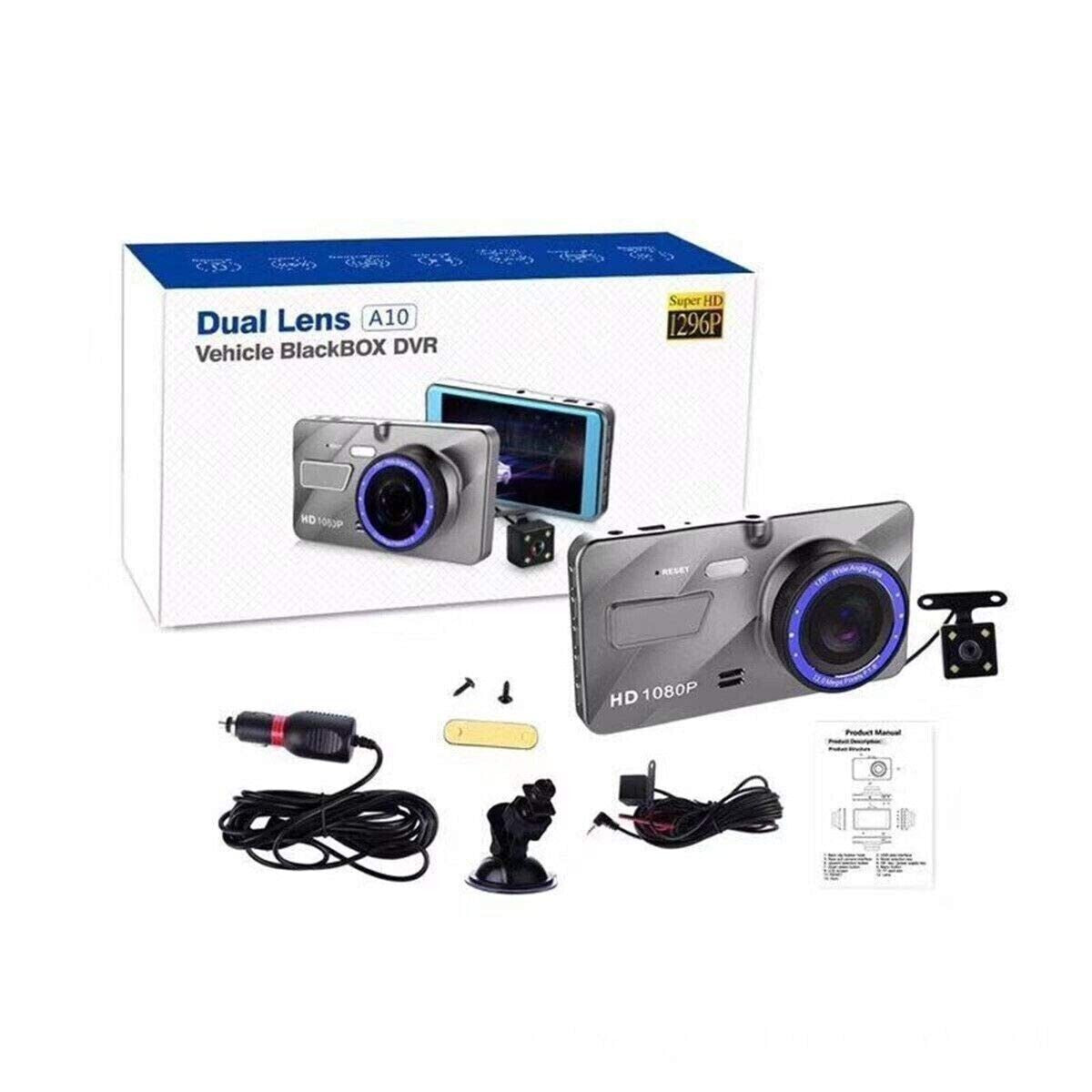 Capture Every Moment with the JUSTOP Full HD 1080P Car Dash Cam Kit – Front and Rear Cameras with Night Vision
