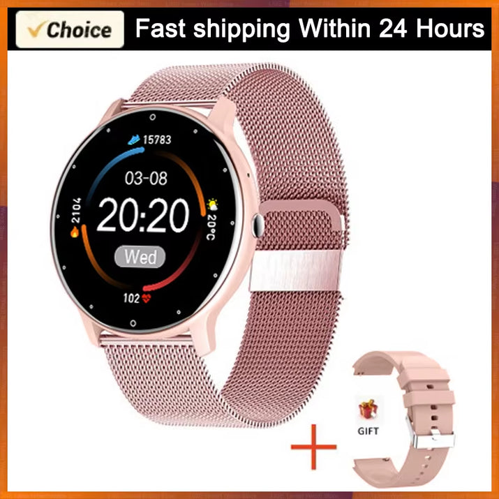 2025 Smart Watch Women Men Lady Gift Sport Fitness Watches Heart Rate Monitor Waterproof Smartwatch for Xiaomi Android IOS