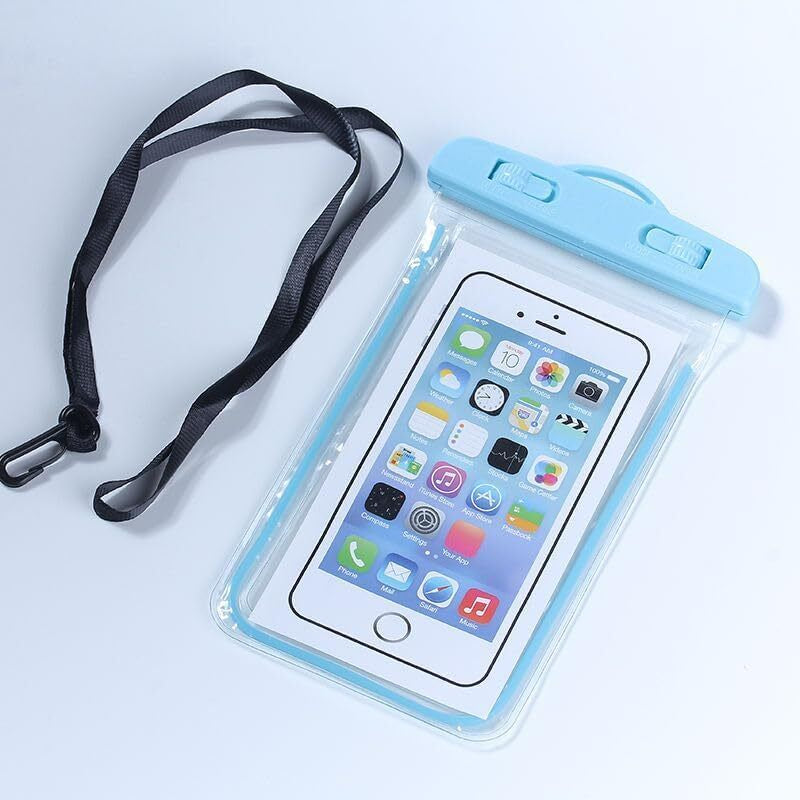 Waterproof Phone Pouch with Lanyard Underwater Universal Mobile Cover Dry Bag UK