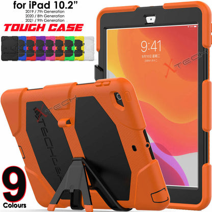 For Ipad 10.2" 9 8 7 Tough HEAVY DUTY Shockproof Rugged Survive Stand Case Cover