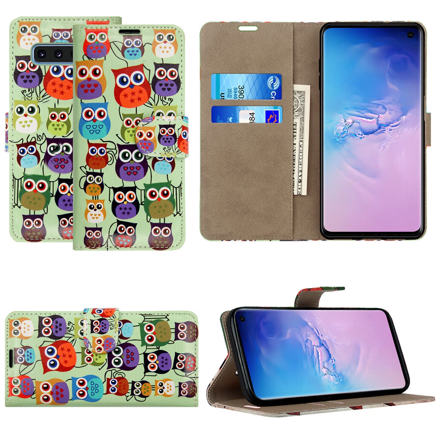 Case for Samsung Galaxy Note 20 10 9 8 7 5 Leather Wallet Flip Phone Stand Cover