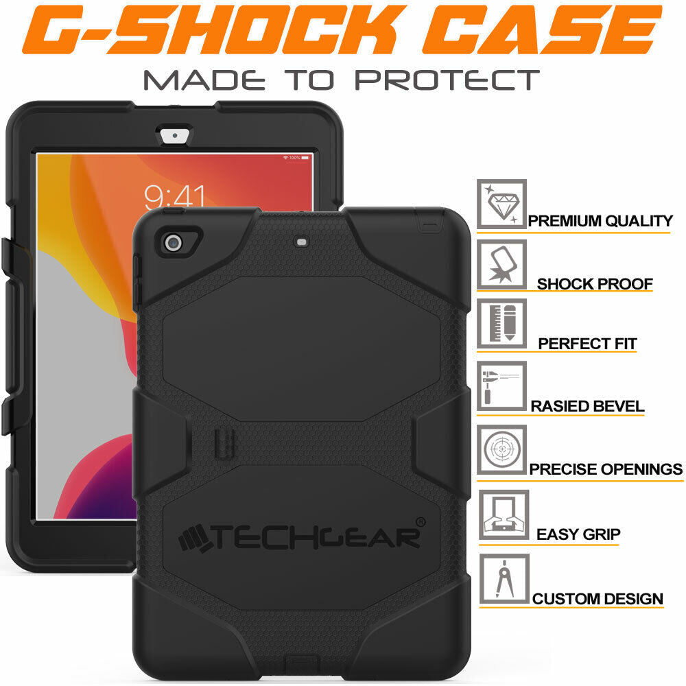 For Ipad 10.2" 9 8 7 Tough HEAVY DUTY Shockproof Rugged Survive Stand Case Cover