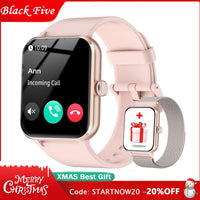 Women Alexa Smartwatch Fitness Bluetooth Call Watch for Android Iphone Samsung