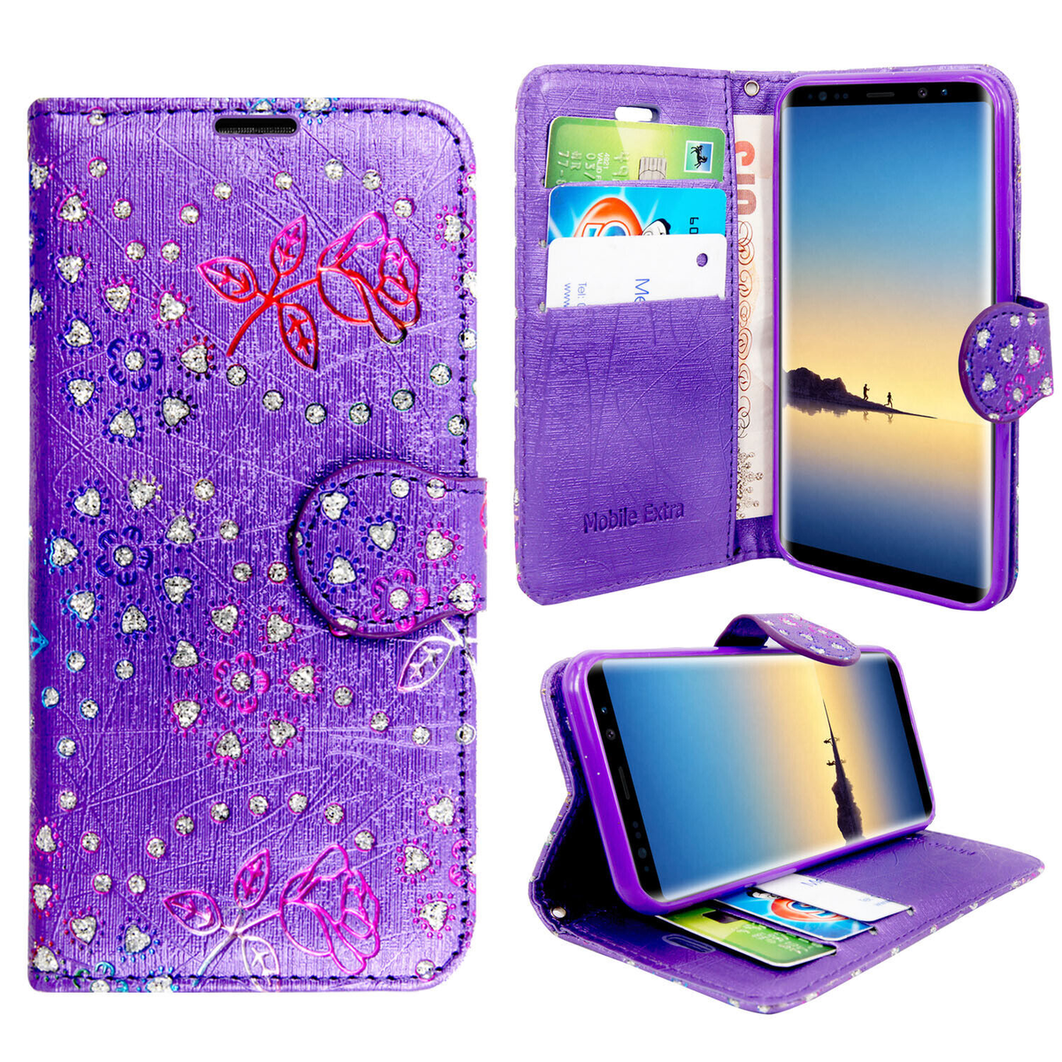 Case for Samsung Galaxy Note 20 10 9 8 7 5 Leather Wallet Flip Phone Stand Cover