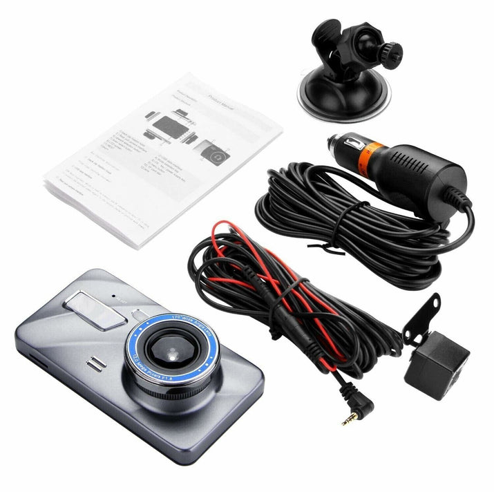 Capture Every Moment with the JUSTOP Full HD 1080P Car Dash Cam Kit – Front and Rear Cameras with Night Vision
