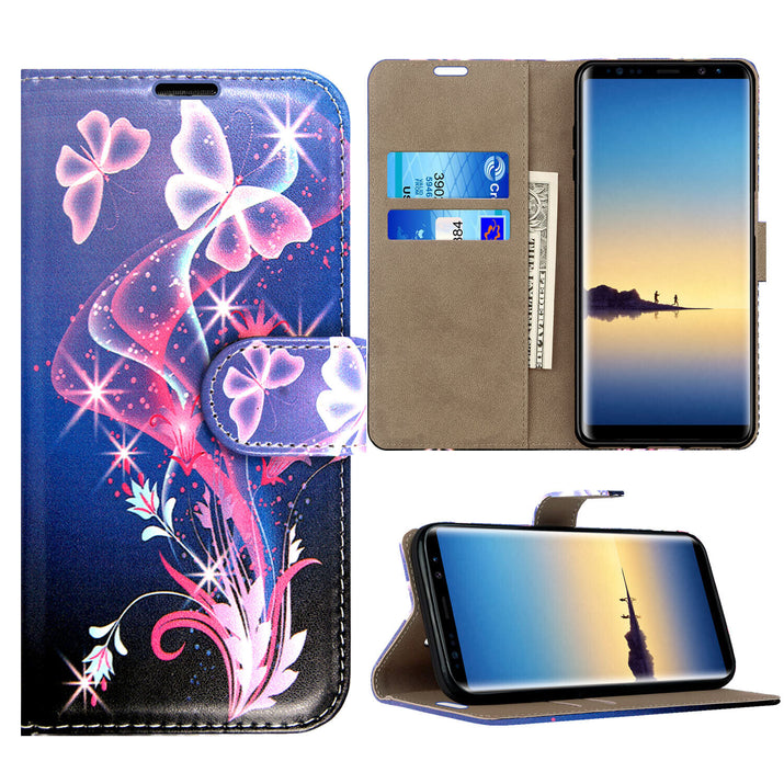 Case for Samsung Galaxy Note 20 10 9 8 7 5 Leather Wallet Flip Phone Stand Cover