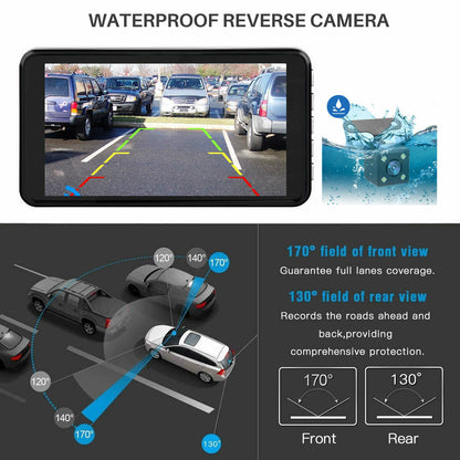 Capture Every Moment with the JUSTOP Full HD 1080P Car Dash Cam Kit – Front and Rear Cameras with Night Vision