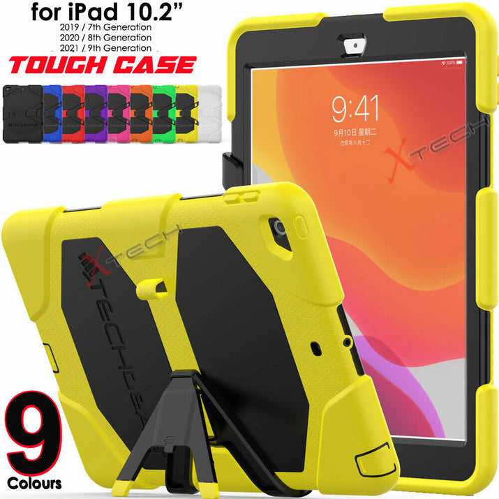 For Ipad 10.2" 9 8 7 Tough HEAVY DUTY Shockproof Rugged Survive Stand Case Cover