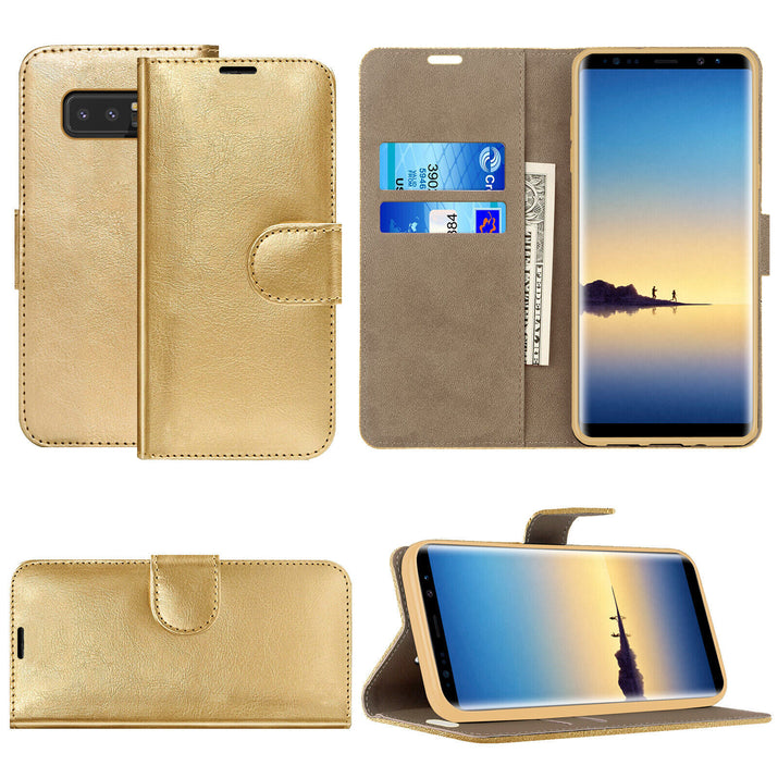 Case for Samsung Galaxy Note 20 10 9 8 7 5 Leather Wallet Flip Phone Stand Cover