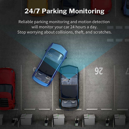 Capture Every Moment with the JUSTOP Full HD 1080P Car Dash Cam Kit – Front and Rear Cameras with Night Vision