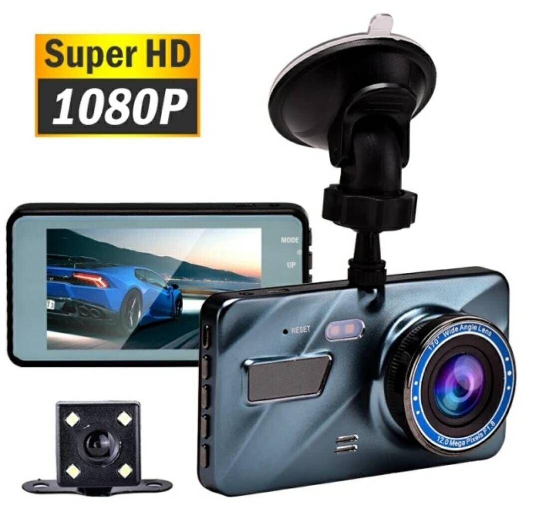 Capture Every Moment with the JUSTOP Full HD 1080P Car Dash Cam Kit – Front and Rear Cameras with Night Vision