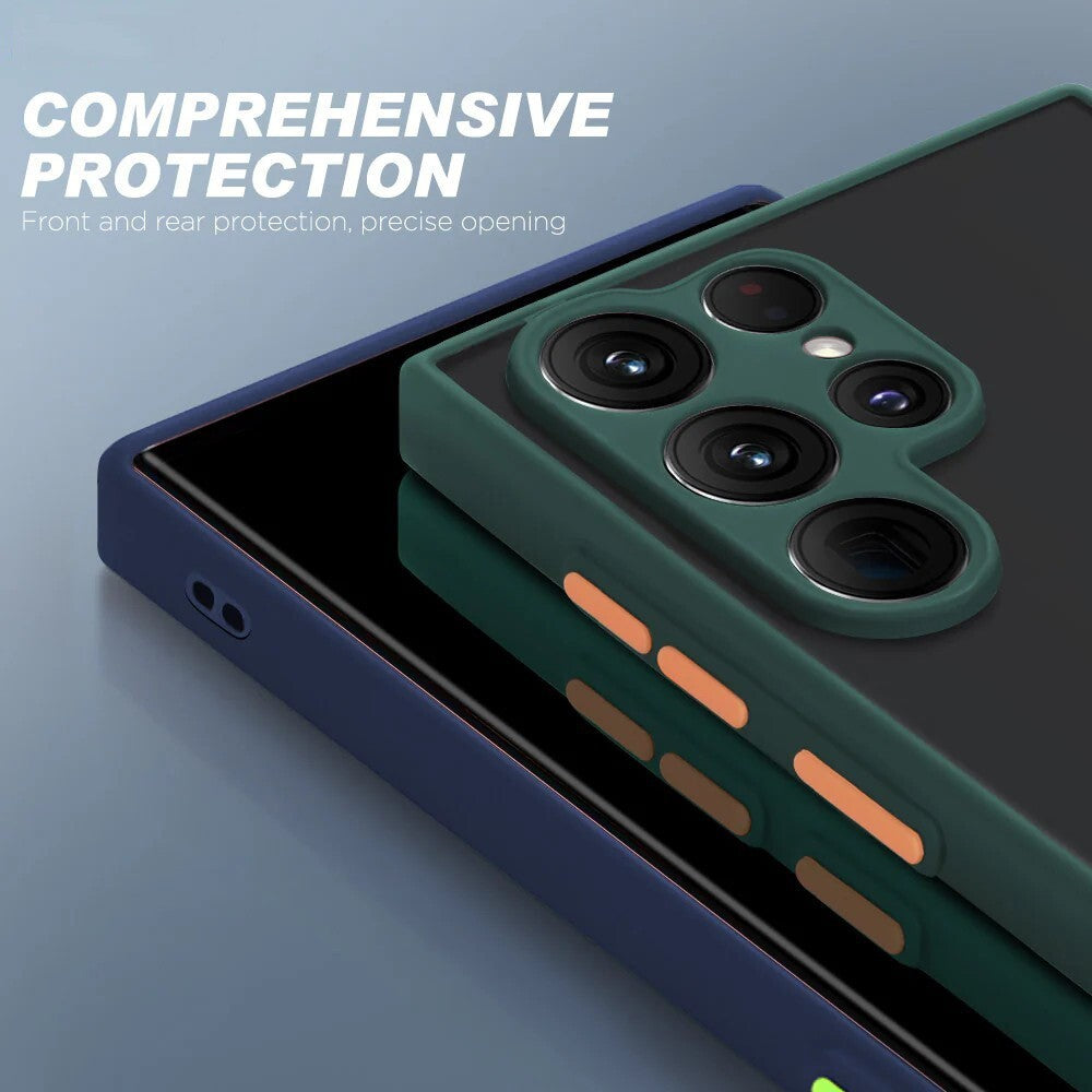 Armor Hard Phone Case for Samsung S25 S23 S24 plus S22 Ultra A14 A34 A54 Cover