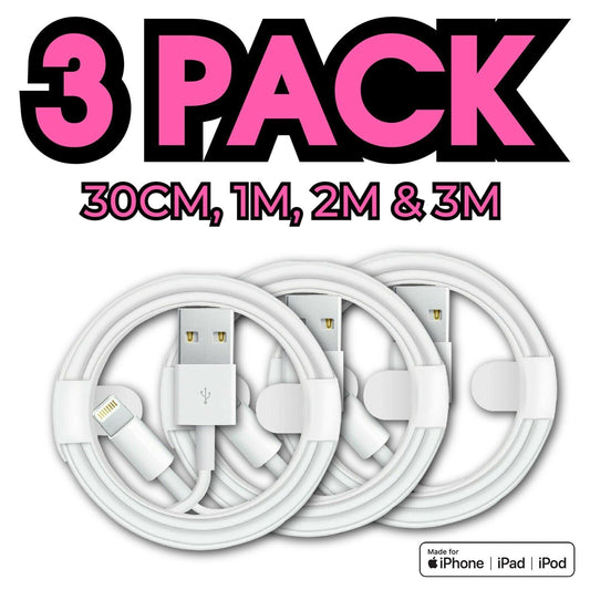 USB Cable for Apple Iphone Fast Charger Sync 5 6 7 8 X XS XR 11 12 13 14 Ipad