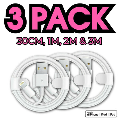 USB Cable for Apple Iphone Fast Charger Sync 5 6 7 8 X XS XR 11 12 13 14 Ipad