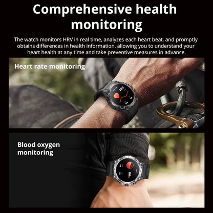 2025  V76 GPS Smartwatch 1.43" Ultra AMOLED Display Built-In Compass Altimeter Bluetooth Call Smart Watch 500Mah Battery