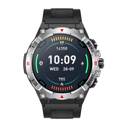 2025  V76 GPS Smartwatch 1.43" Ultra AMOLED Display Built-In Compass Altimeter Bluetooth Call Smart Watch 500Mah Battery