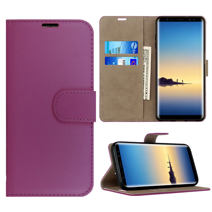 Case for Samsung Galaxy Note 20 10 9 8 7 5 Leather Wallet Flip Phone Stand Cover