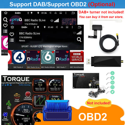 7" Android13 Car Wireless Carplay Android Auto Radio+Cam+Dvr for Audi A3 2003-12