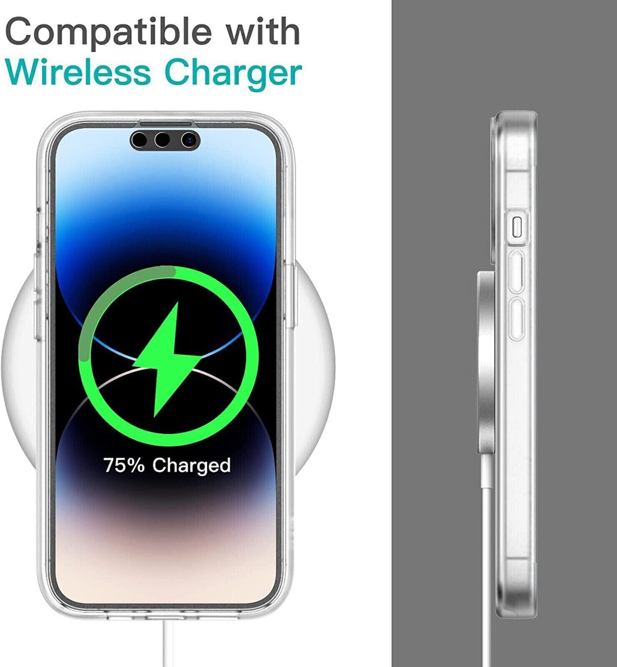 Clear 360 Full Body Case for Iphone 17 16 15 14 13 12 11 Pro Max XR XS 7 8 SE 4