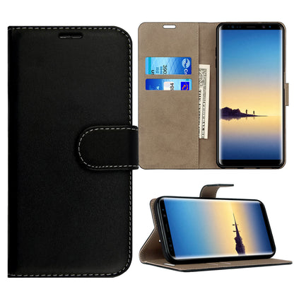 Case for Samsung Galaxy Note 20 10 9 8 7 5 Leather Wallet Flip Phone Stand Cover