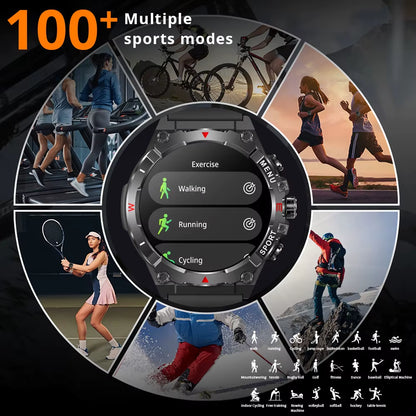 2025  V76 GPS Smartwatch 1.43" Ultra AMOLED Display Built-In Compass Altimeter Bluetooth Call Smart Watch 500Mah Battery