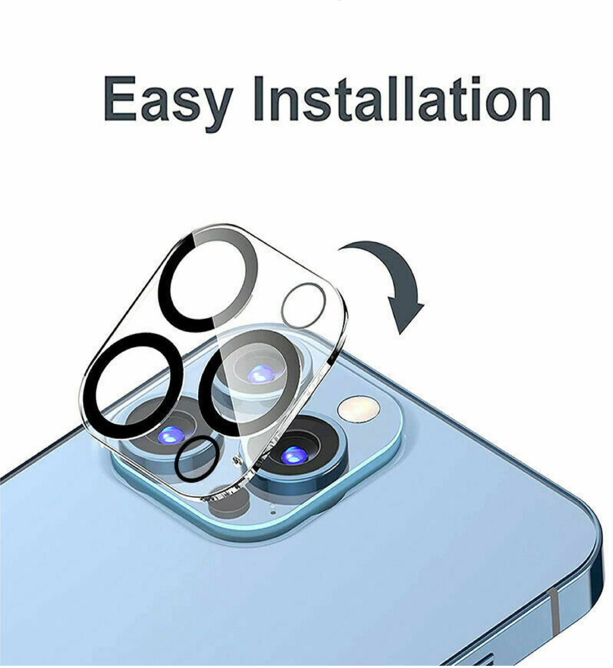 9H Camera Lens for Iphone 16,15,14,13Pro MAX Case Protector Tempered Glass Cover