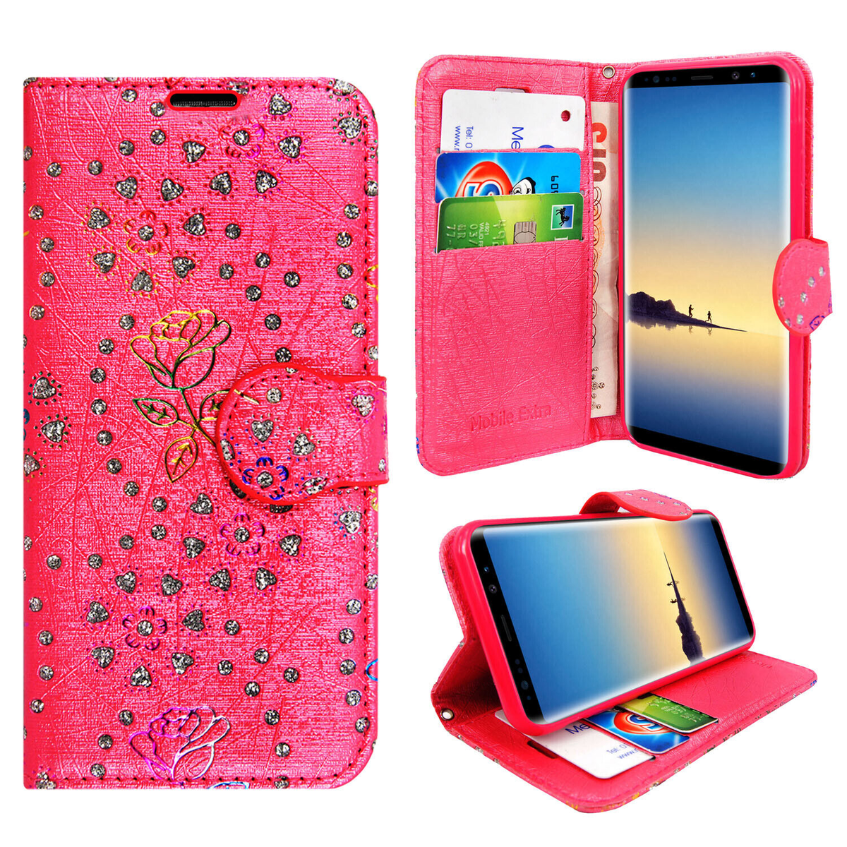 Case for Samsung Galaxy Note 20 10 9 8 7 5 Leather Wallet Flip Phone Stand Cover