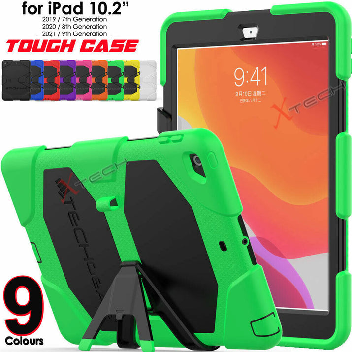 For Ipad 10.2" 9 8 7 Tough HEAVY DUTY Shockproof Rugged Survive Stand Case Cover