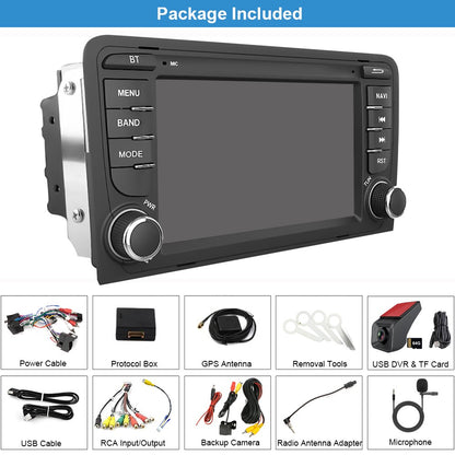 7" Android13 Car Wireless Carplay Android Auto Radio+Cam+Dvr for Audi A3 2003-12