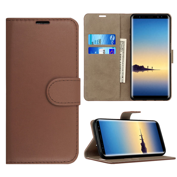 Case for Samsung Galaxy Note 20 10 9 8 7 5 Leather Wallet Flip Phone Stand Cover